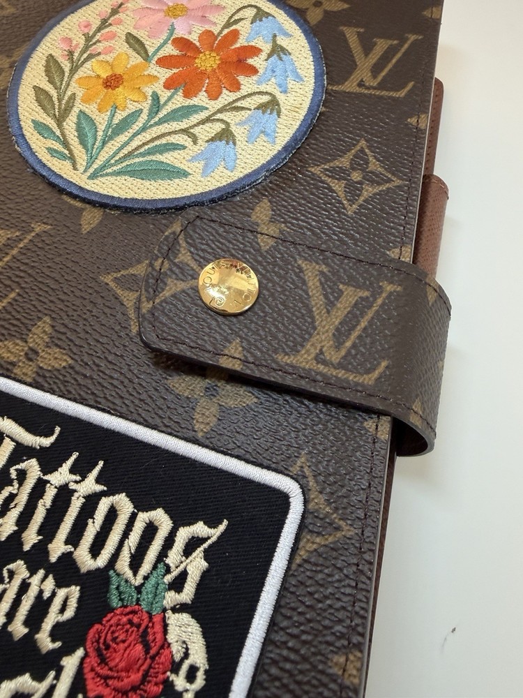 Authentic Louis Vuitton Large Ring Agenda Customized