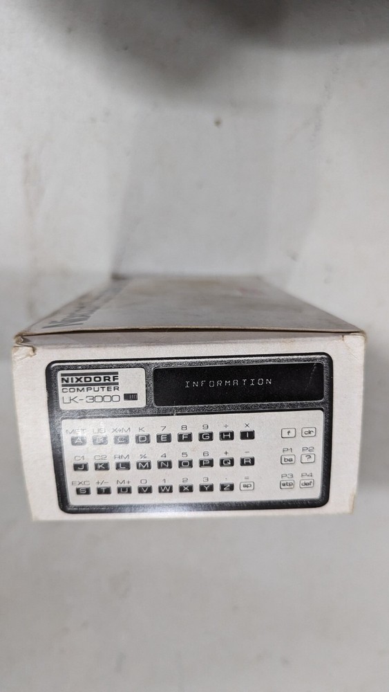 Vintage Nixdorf # LK-3000 Computer In Original Box