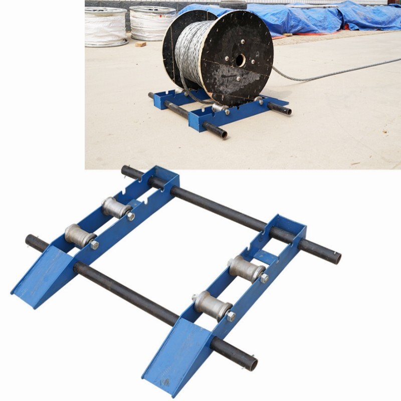 Heavy Duty Cable Drum Roller Stand Cable Reel Dispenser for reels 11.8-47.2in OD