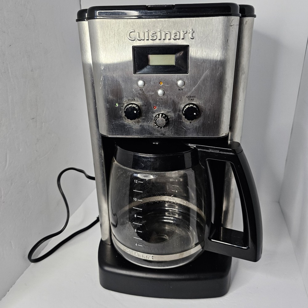 Cuisinart CBC-00 12-Cup Programmable Coffeemaker Silver/Black WORKS Breakfast