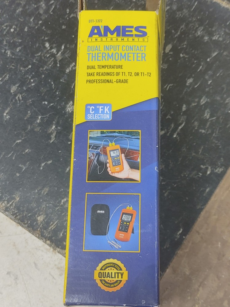 Ames DTT-1372 Dual Input Contact Thermometer Temperature Measurement Testing