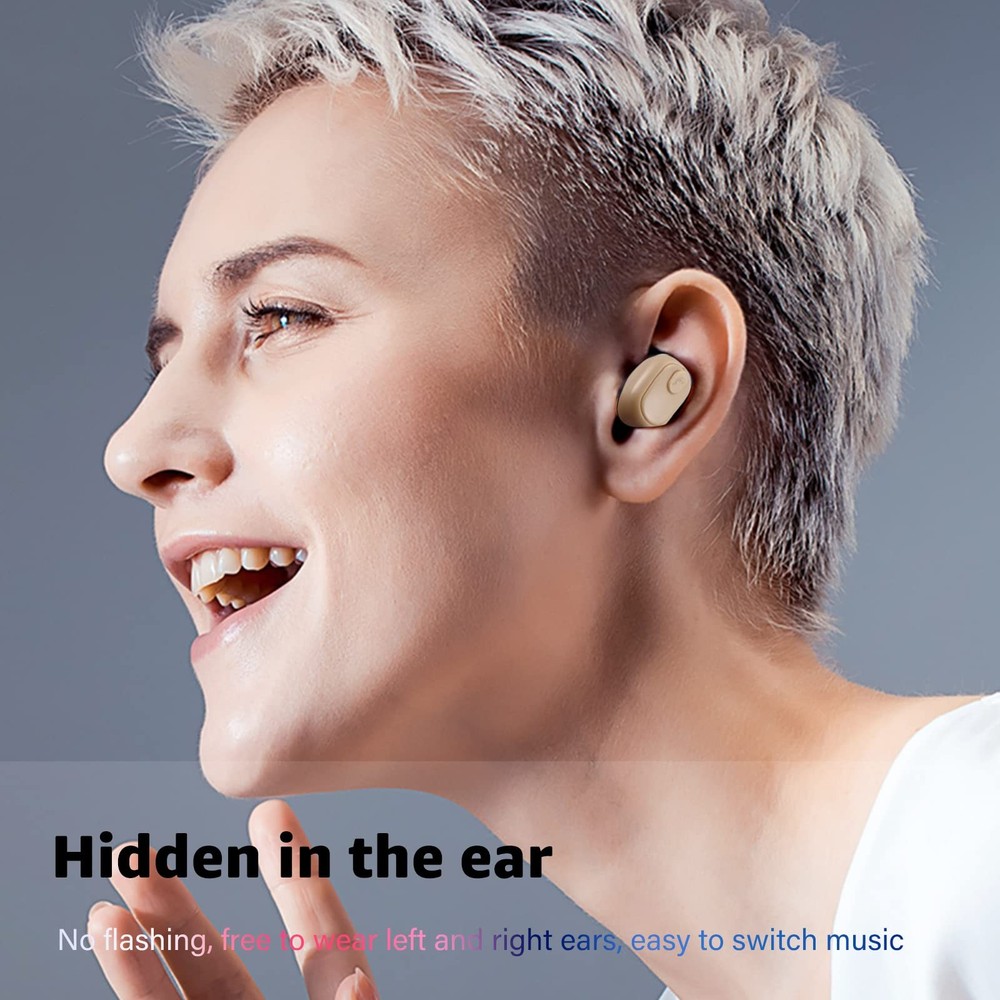 Single Bluetooth Wireless Earbud, Mini Invisible in-Ear Wireless Bluetooth He...