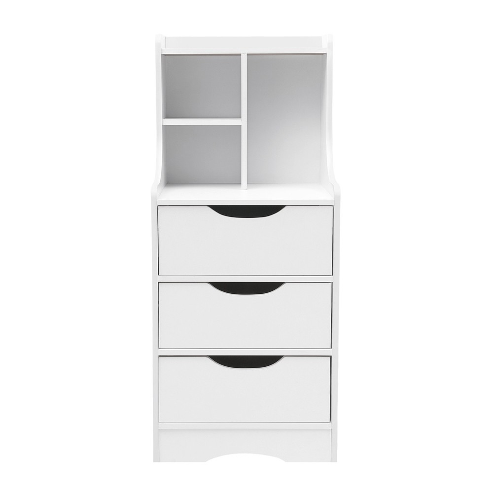 3 Drawers End Side Bedside Table Nightstand Organizer Storage Table Bedroom