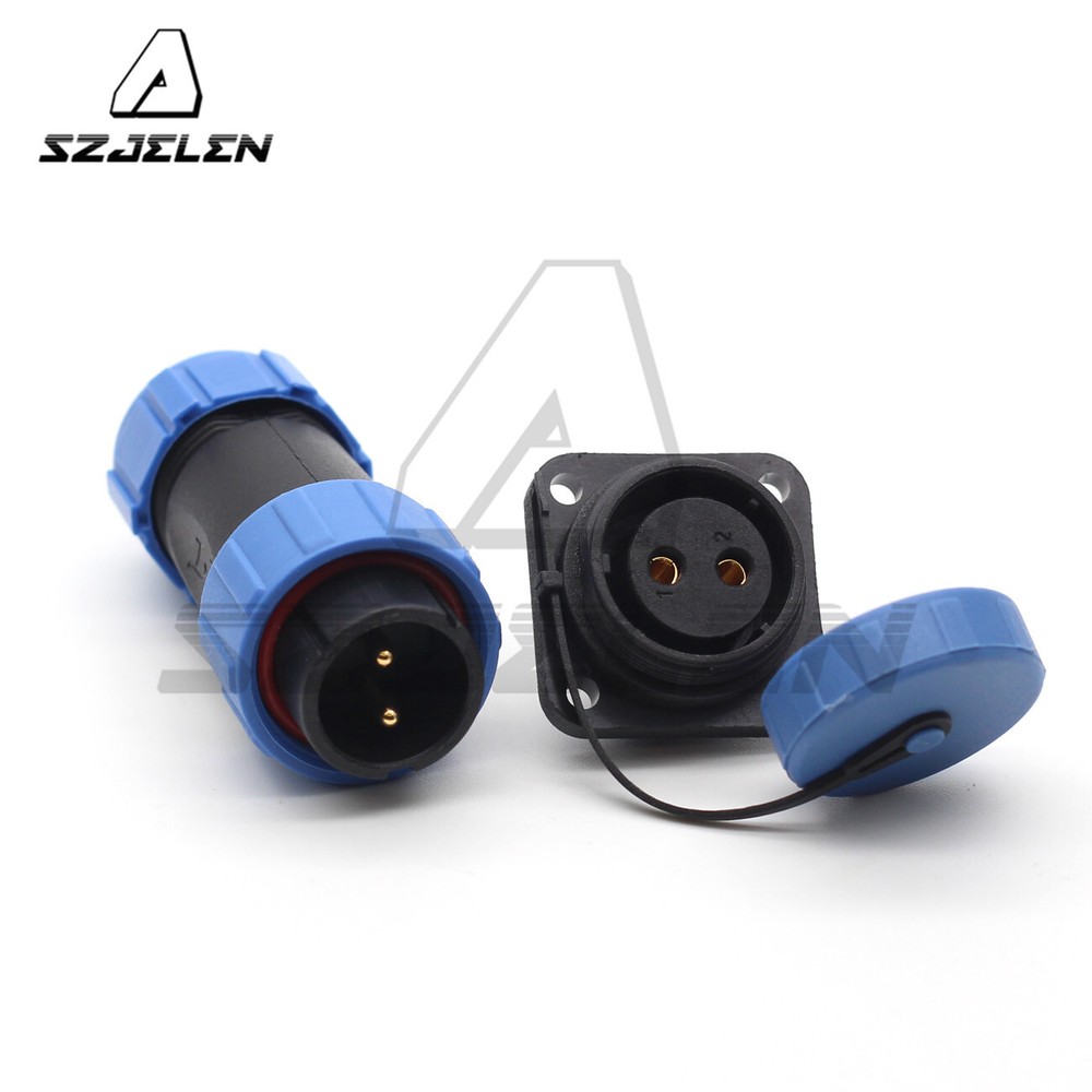 SP21 2pin Electrical Equipment Cable Connector Waterproof Panel Mount Connector