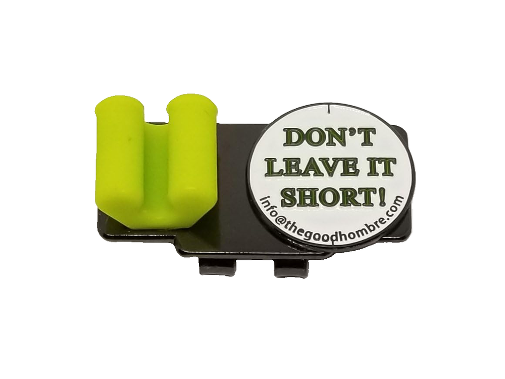 Golf ball marker with hat clip & tee holder