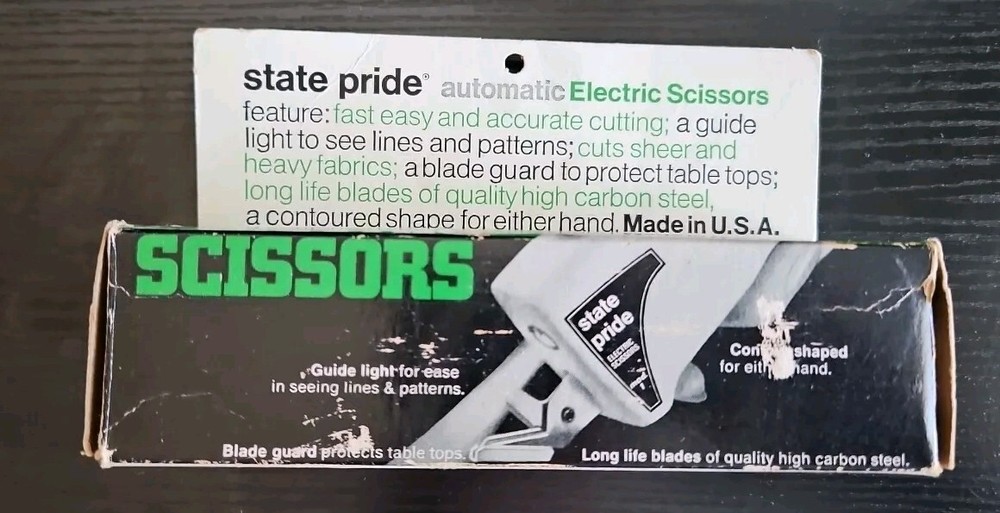 Vintage DURAL AUTOMATIC ELECTRIC Scissors Model 1 Original Box Works