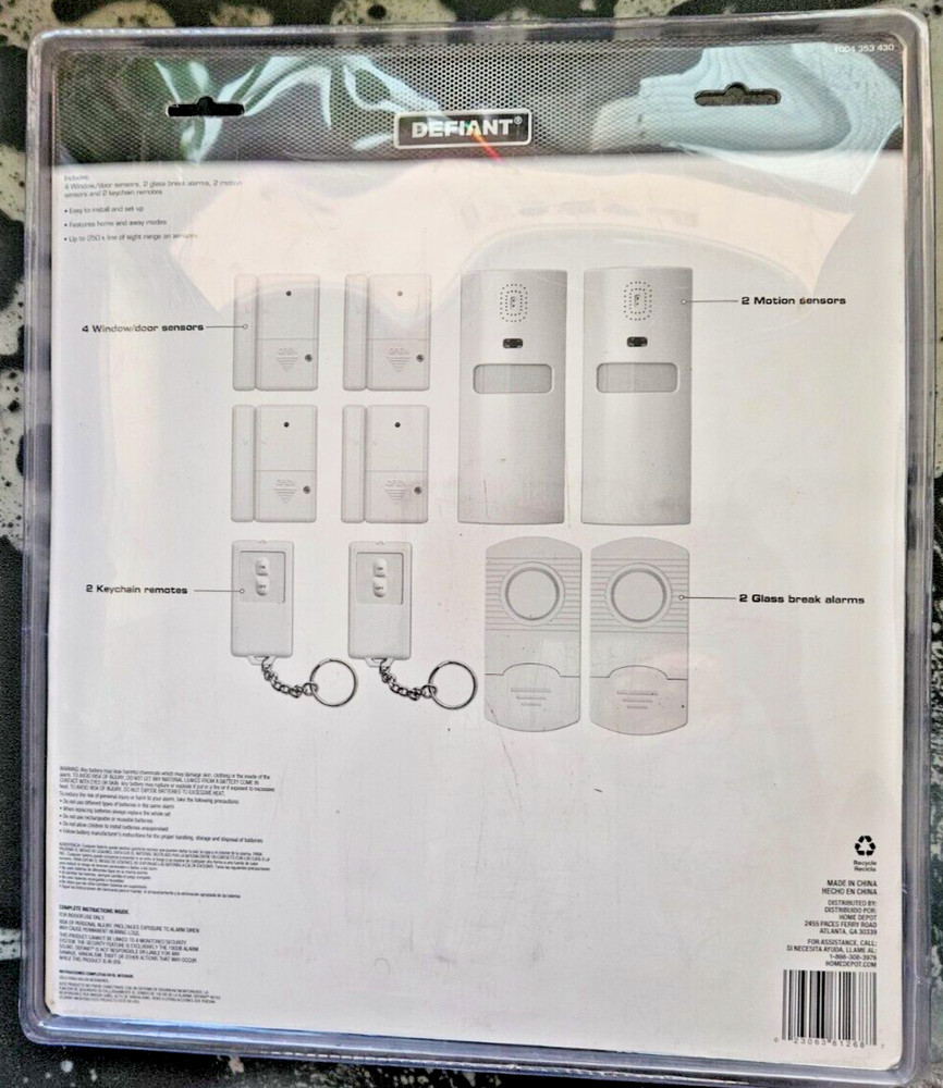 Defiant Wireless Home Protection Alarm System