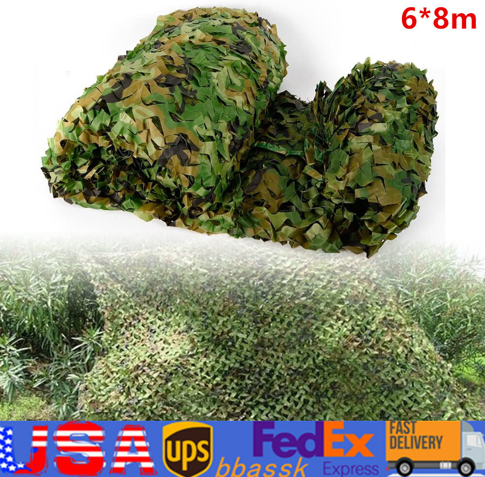26 X 26 Camouflage Netting Ft Camo Net Woodland Net For Military Camping Hunting