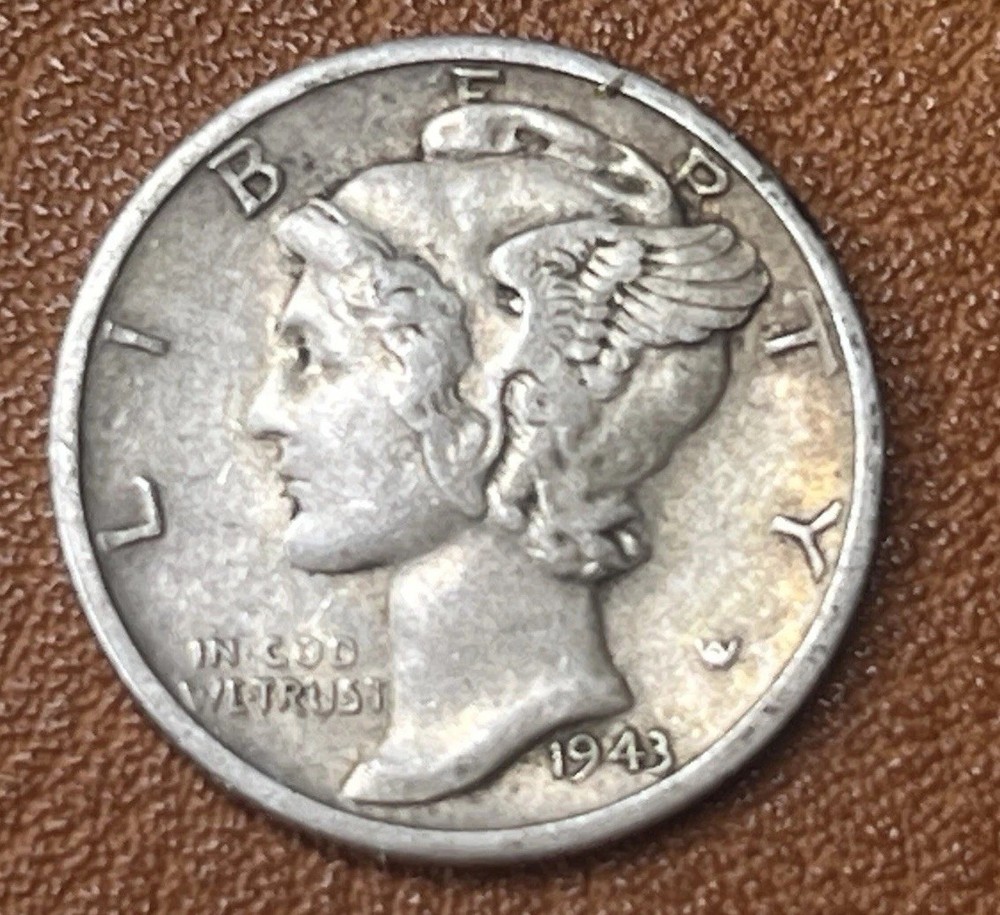 1943-S Mercury Dime 90% Silver Error DDO