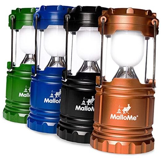 Lanterns Battery Powered LED - Camping Lantern Emergency 4 PACK Multicolored
