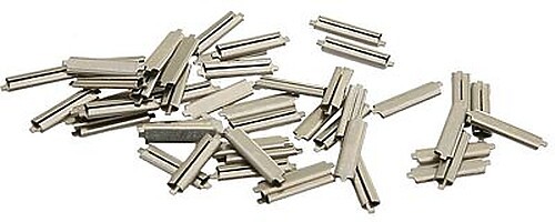 Micro-Engr Code 83 Nickel Silver Rail Joiners (50) - Model Train Track
