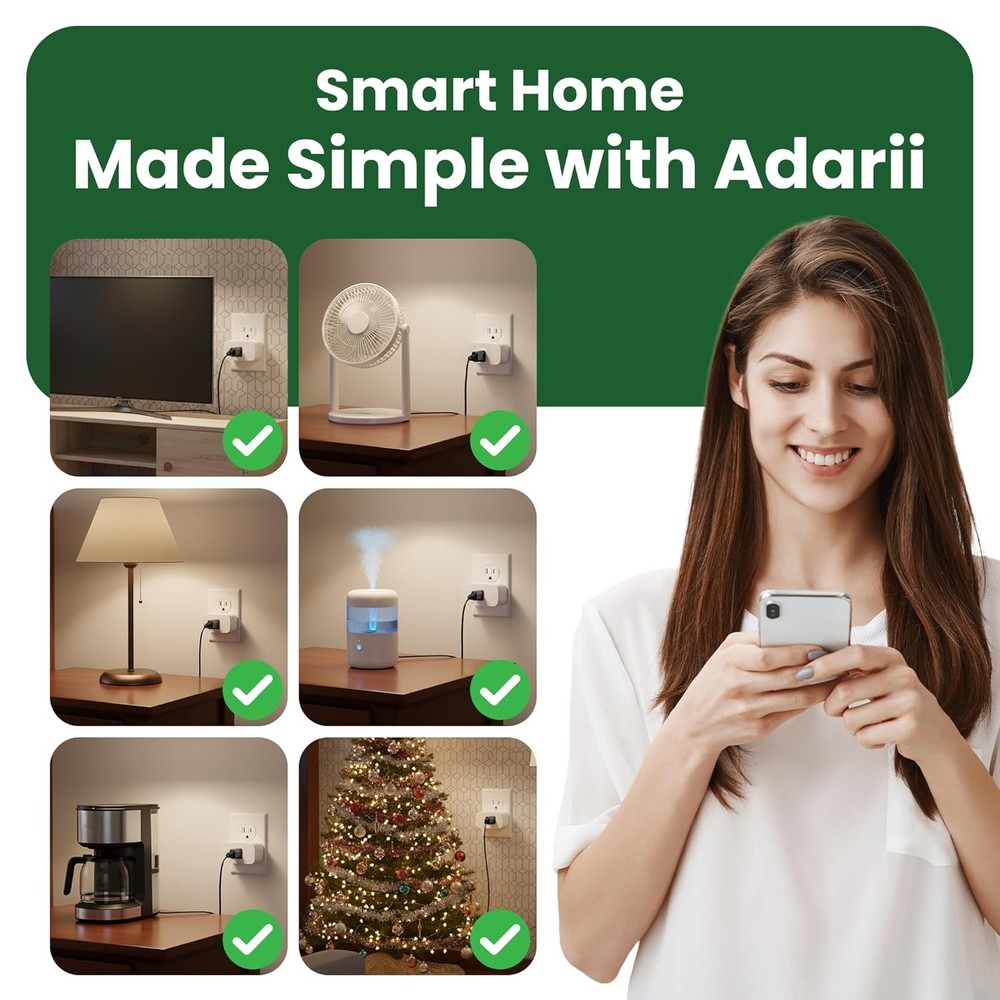 Smart Plug WiFi Voice Control Compatible Alexa Google Home