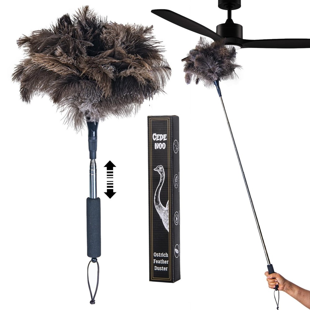 Feather Duster for Electronics Fragile Items, Soft Ostrich Feathers Dusting T...