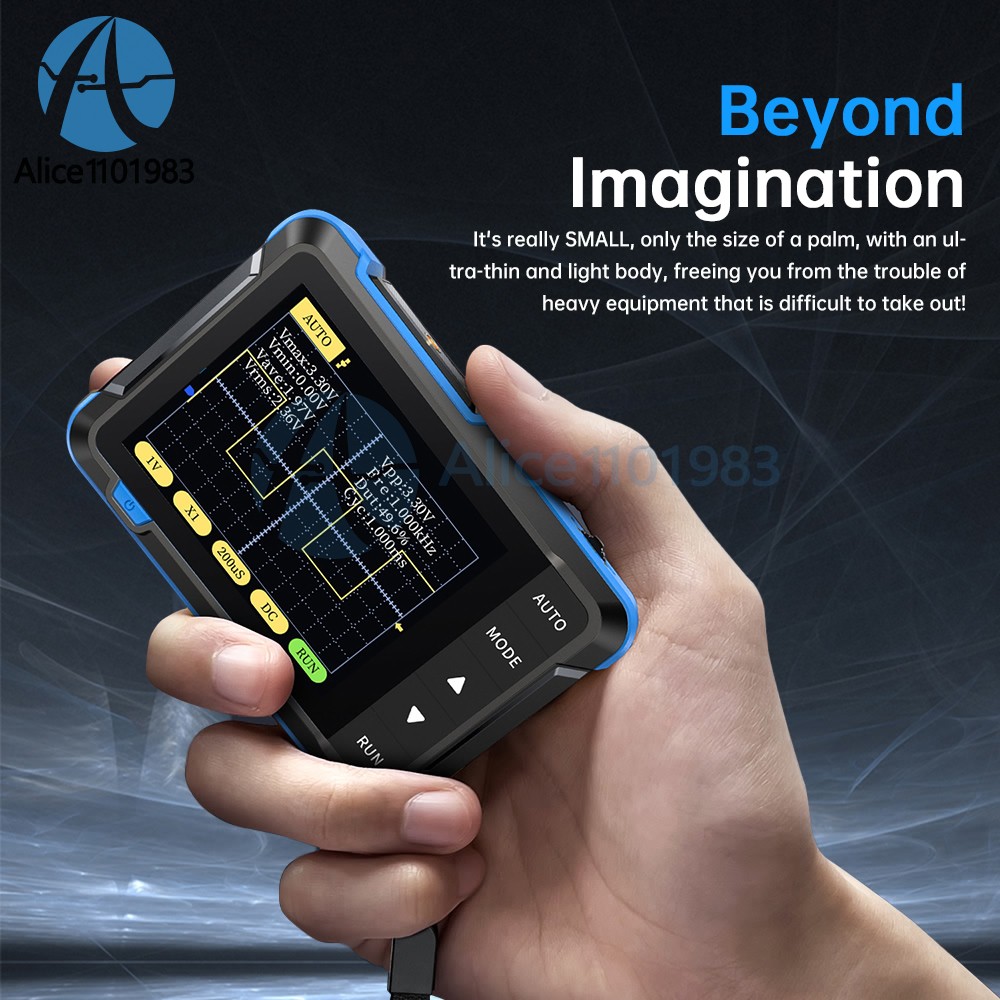 DSO 152 Handheld Small Oscilloscope Portable Digital Oscilloscope 200KHz 5V/1A