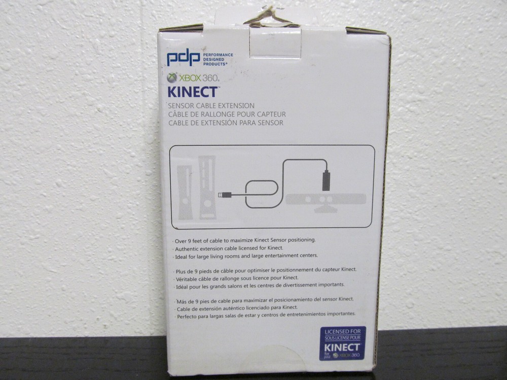 NEW PDP ~ Microsoft Xbox 360 Kinect Sensor Cable 9' Extension Cord ( INV # 3 )