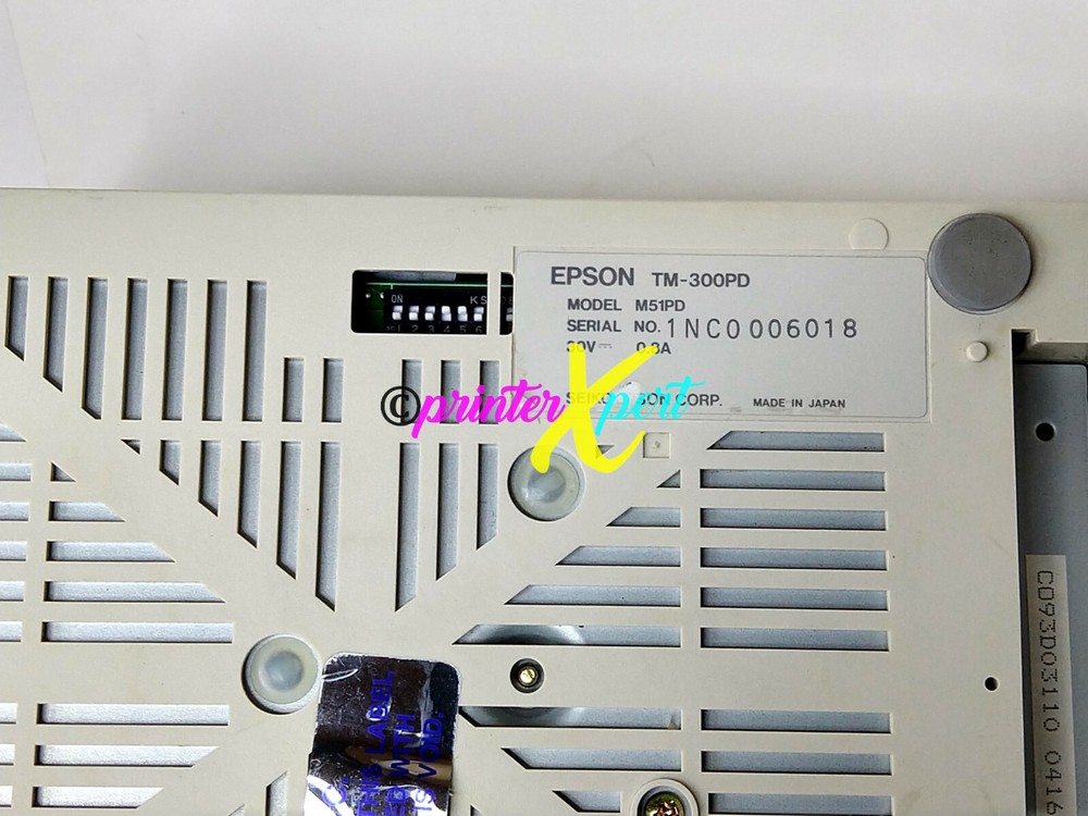 🔥 Epson TM-300PD M51PD Parallel Receipt Printer With POWER SUPPLY Refurbished