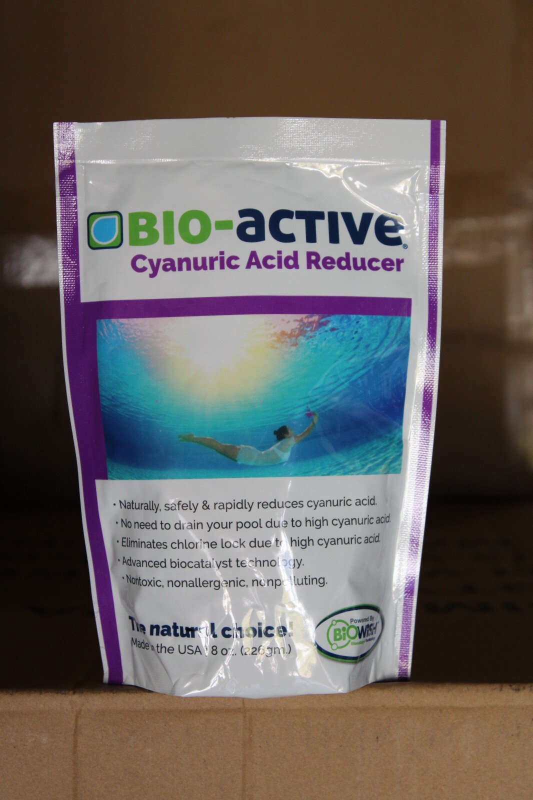 Bio-Active Cyanuric Acid and Conditioner Reducer 8 ounce pouch