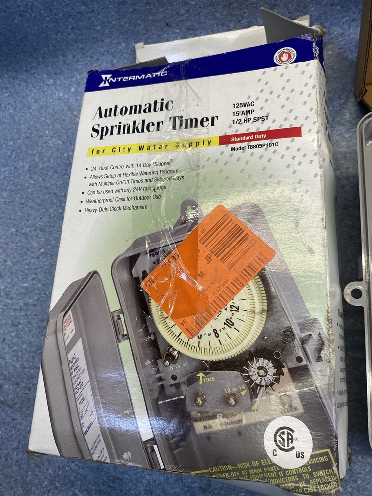 Intermatic T8805P101C 125V Timer Switch - Gray - Open Box