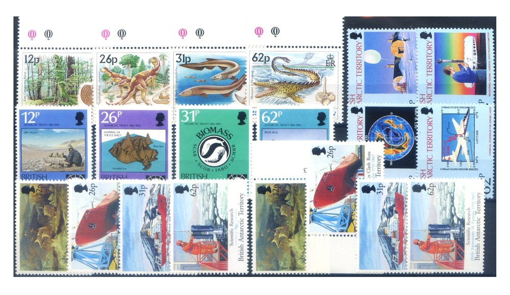 British Antarctic Territory. Complete vintage 1991.