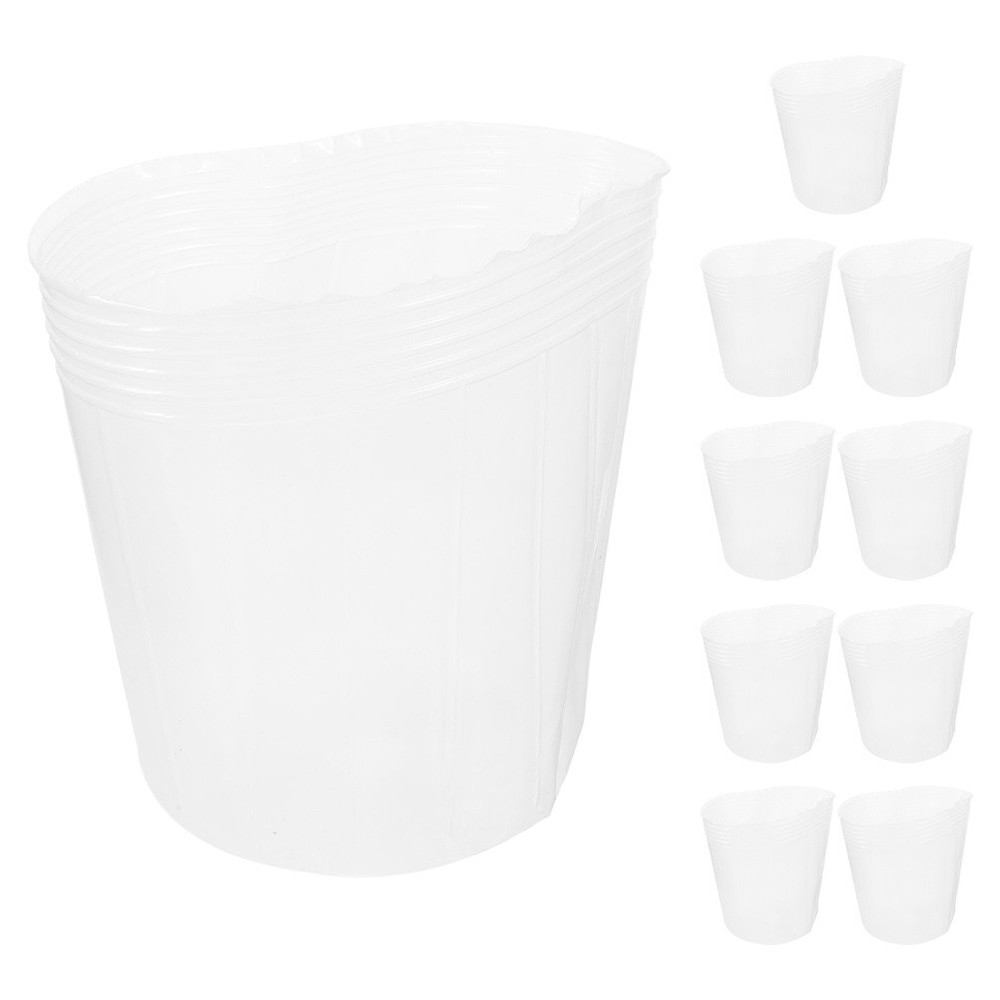 10 Pcs Plastic Planter Basket Liner Flower Pot Insert Flowerpot Replacement