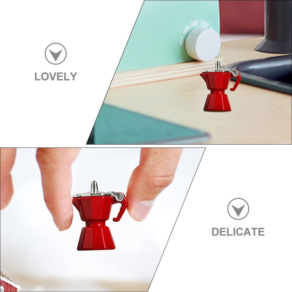 Mini Appliances Figurines Miniature Kitchen Accessories Coffee Machine