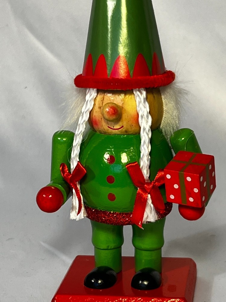 CHRISTMAS ELF GNOME NUTCRACKER~Present*Hat