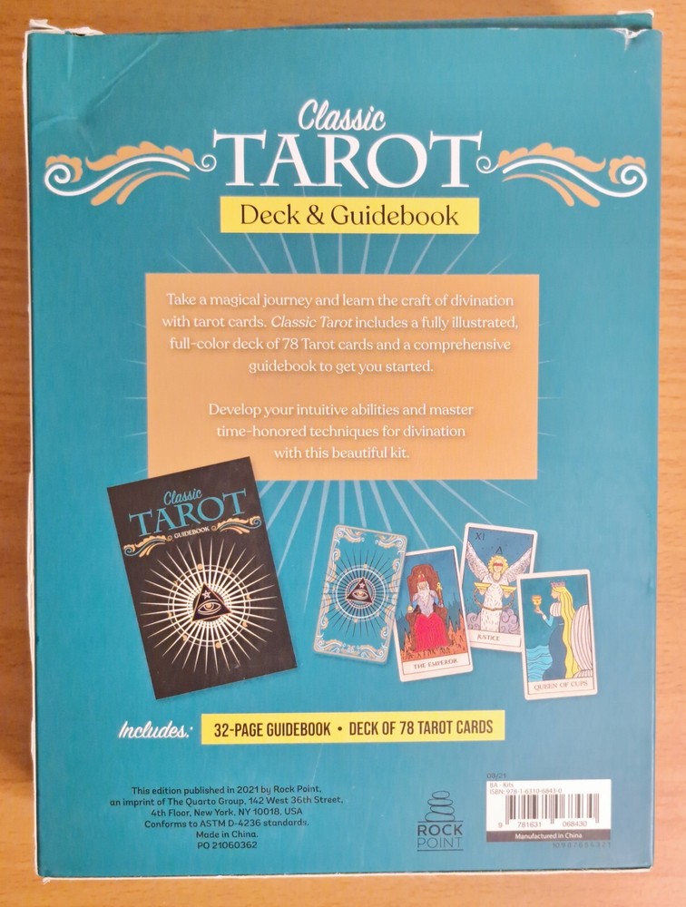 Classic Tarot Deck and Guidebook - Rock Point 2021 - Complete
