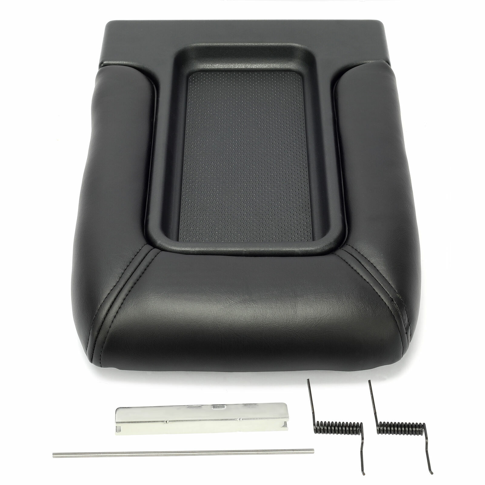 Center Console Lid Kit Arm Rest for 99-07 Chevy Silverado GMC Sierra Black