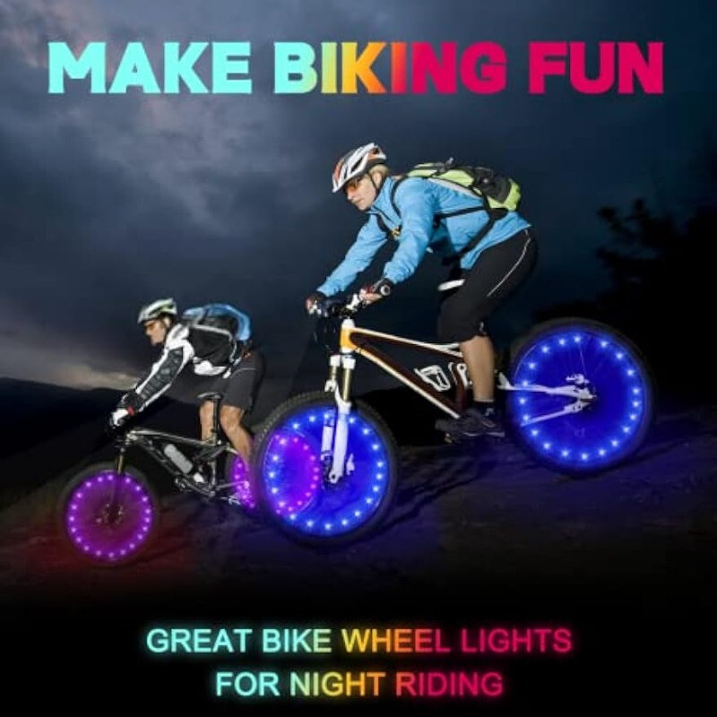 Bicycle Spoke Firewheel Lights – Spinning Effect for Night Visibility