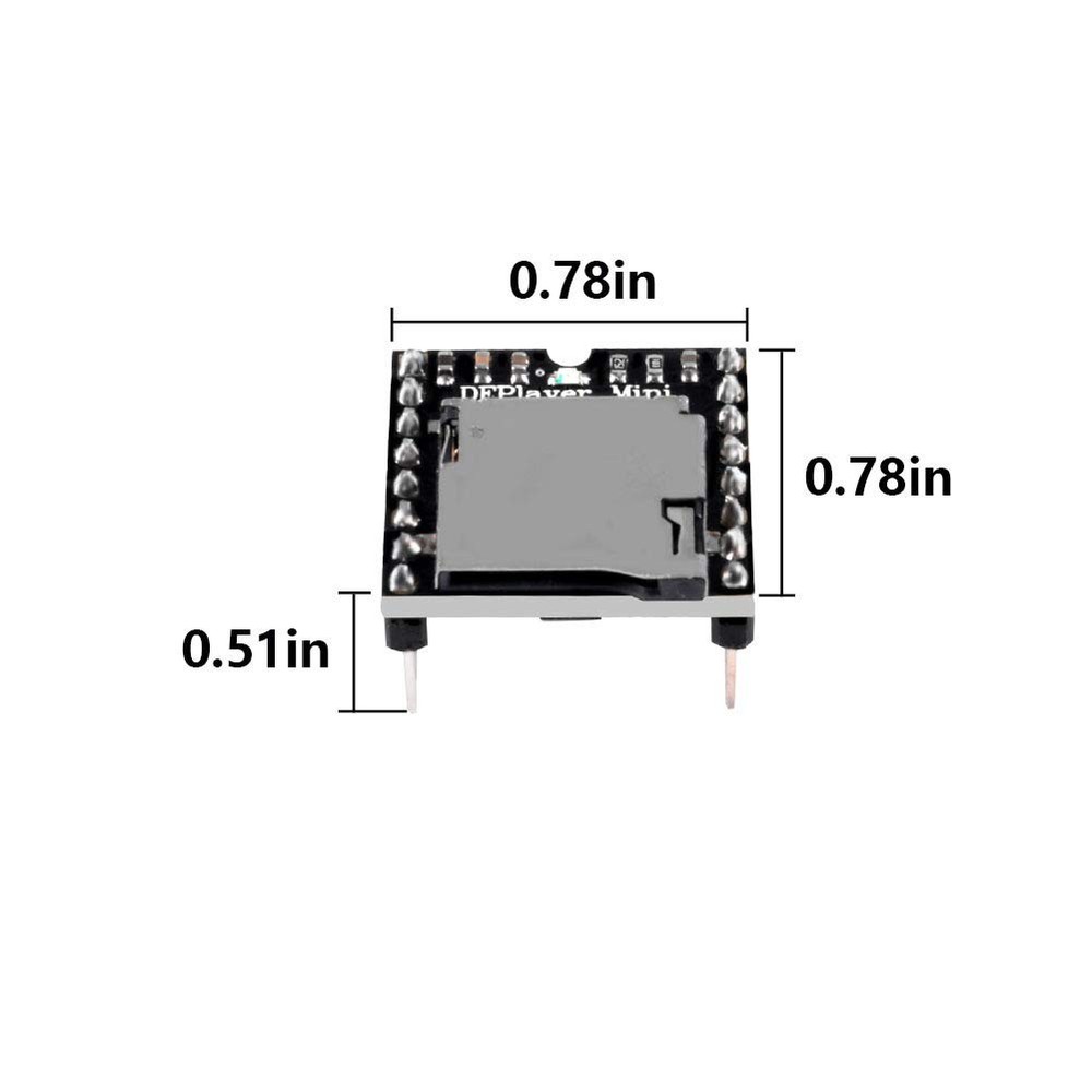 AOICRIE 4pcs Dfplayer Mini MP3 Player Module Compatible with R3 for 4PCS
