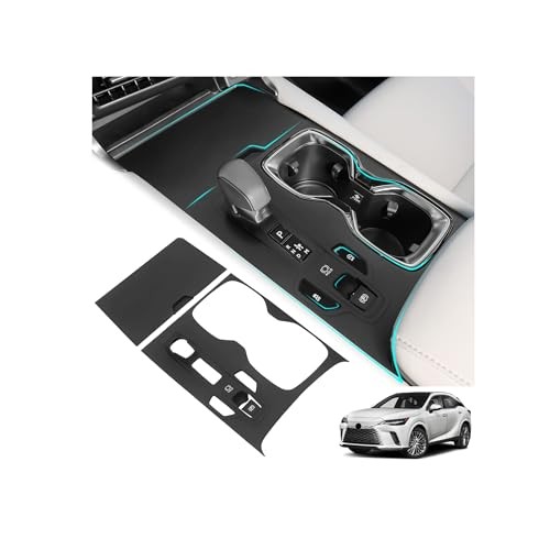 Central Control Gear Shift Panel Trim Cover Compatible with 2023-2026 RX (2PCS)