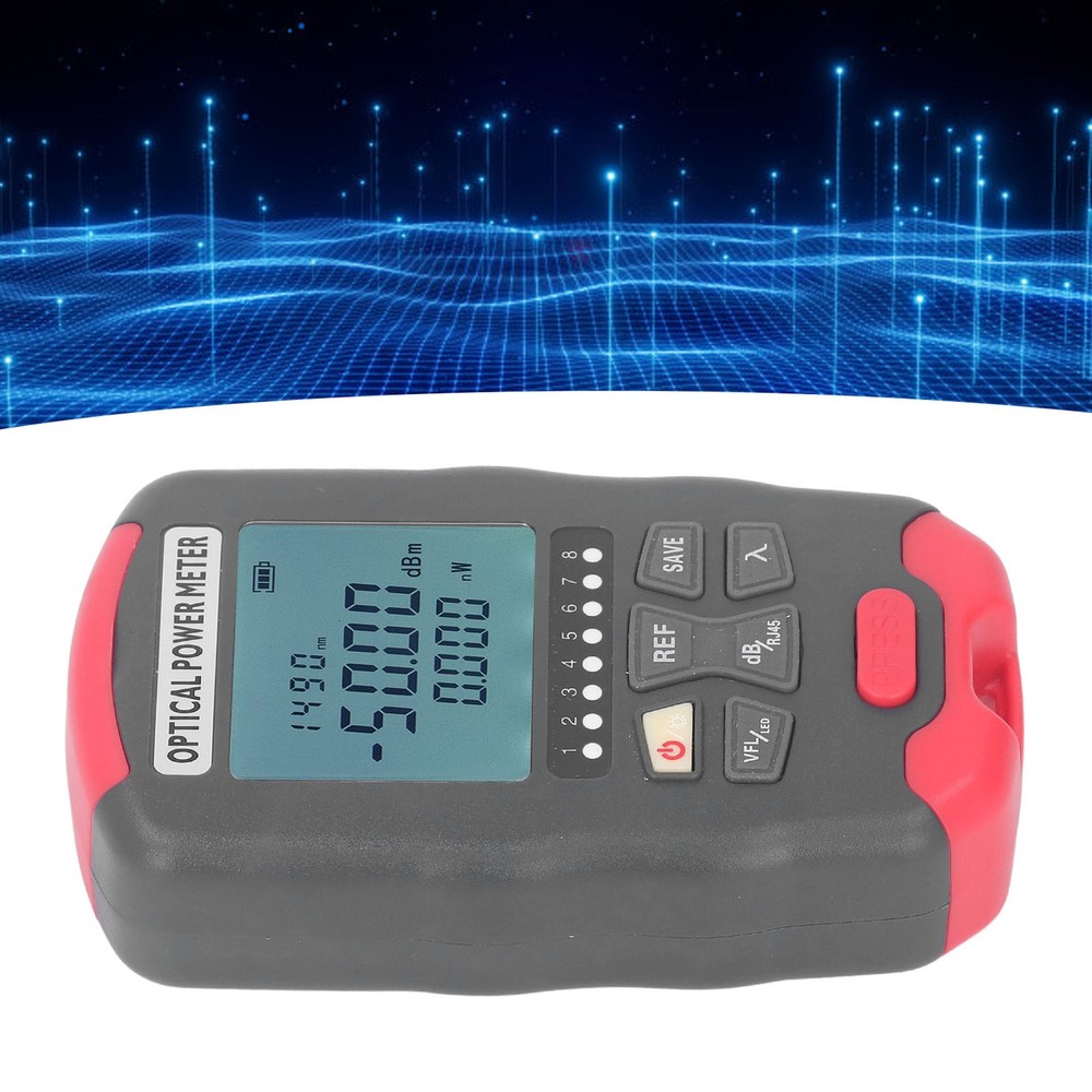 ‑70dBm To+10dBm Optical Fiber Power Meter Red Light Source Network Optic Tester