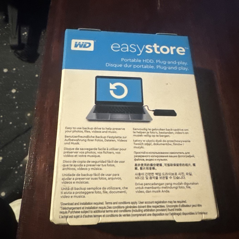 WD Easystore 2TB Portable HDD Drive
