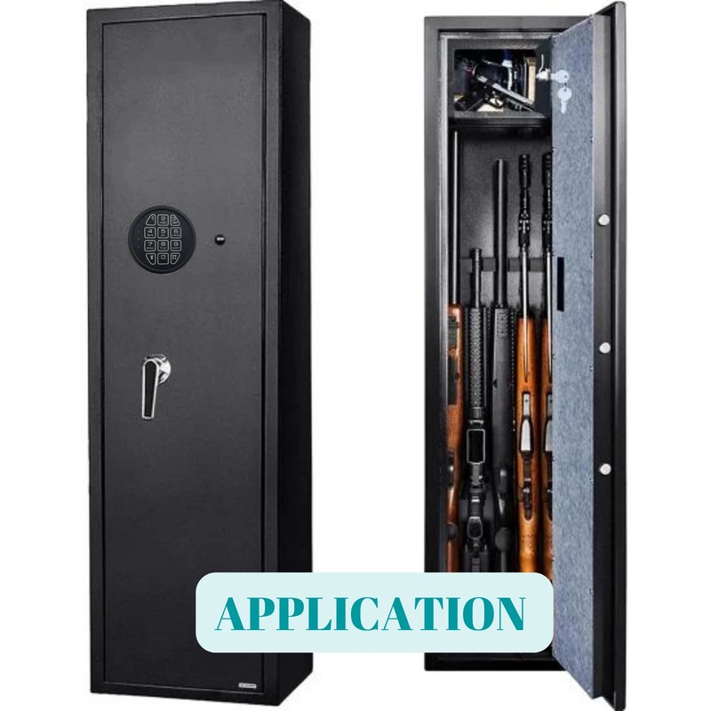 Gun Safe Lock Replacement Black Keypad Electronic Safe Lock With Swing Bolt