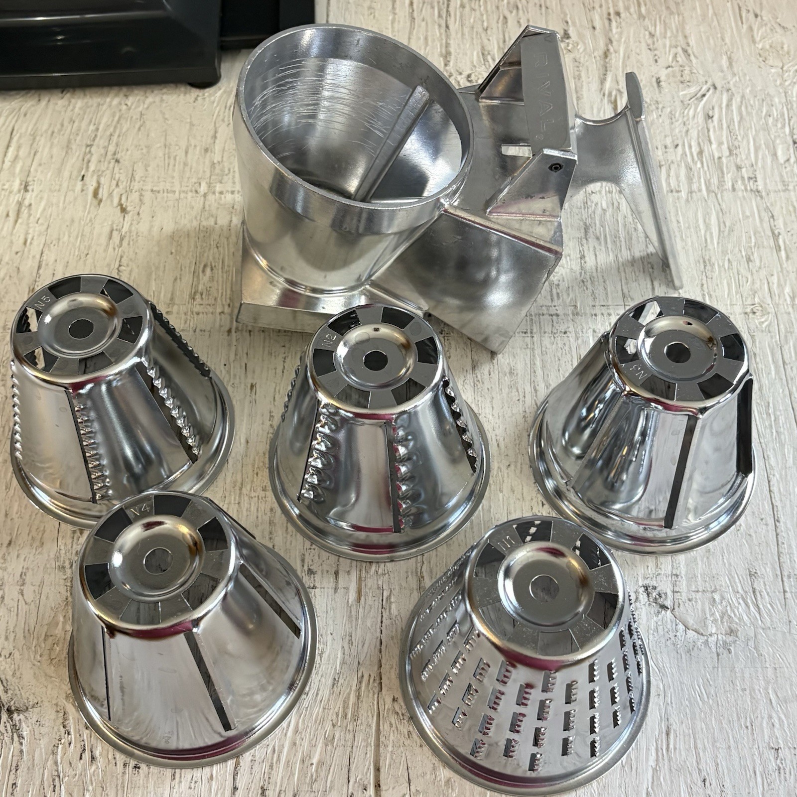 Vintage Rival Grind-O-Matic Electric Meat Grinder Chopper Model 2700 Complete