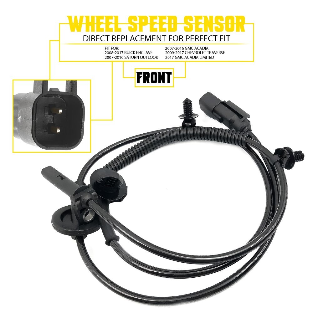 Front ABS Sensor Speed Wheel Right / Left Side For 2007-2016 GMC Acadia 25832011
