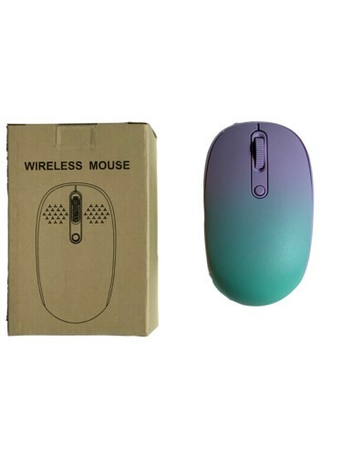 Mint Green to Purple - Wireless Optical Mouse & USB Receiver