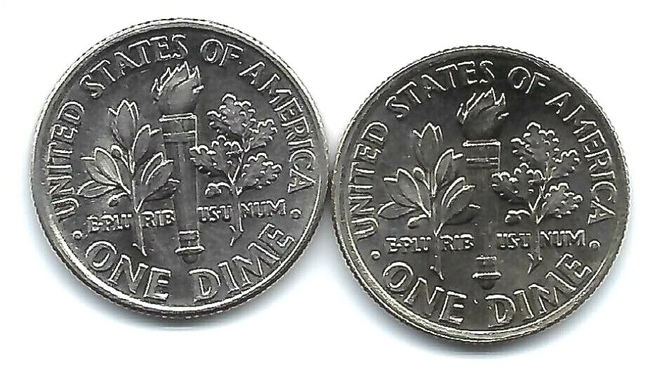 1996-P + D Uncirculated Roosevelt Dimes Both Business Types!