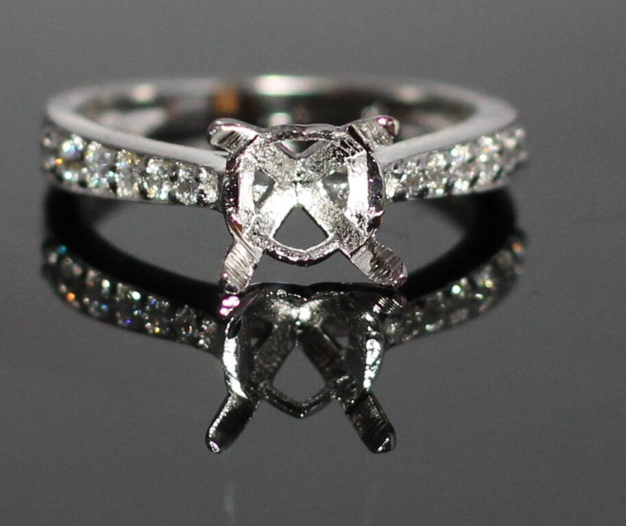 Semi Mount Ring 925 Sterling Silver Ring Stone Size 5X5 MM Square or Round Shape