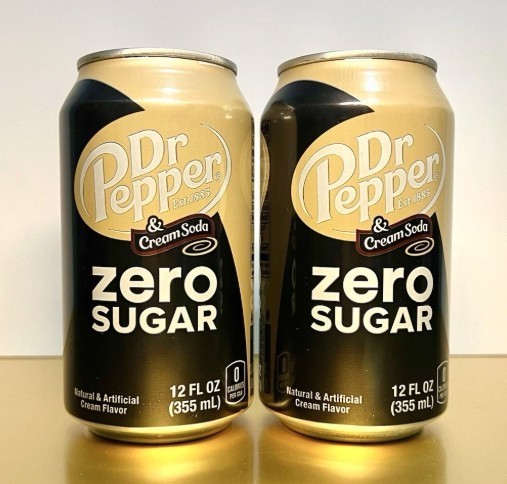 〽️Dr Pepper Cream Soda Zero Sugar New Limited Edition (2 Cans) 2-PACK