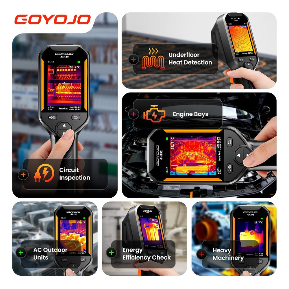 GH192 Thermal Imaging Camera 240X240 Super IR Resolution with 2MP Visual Camera