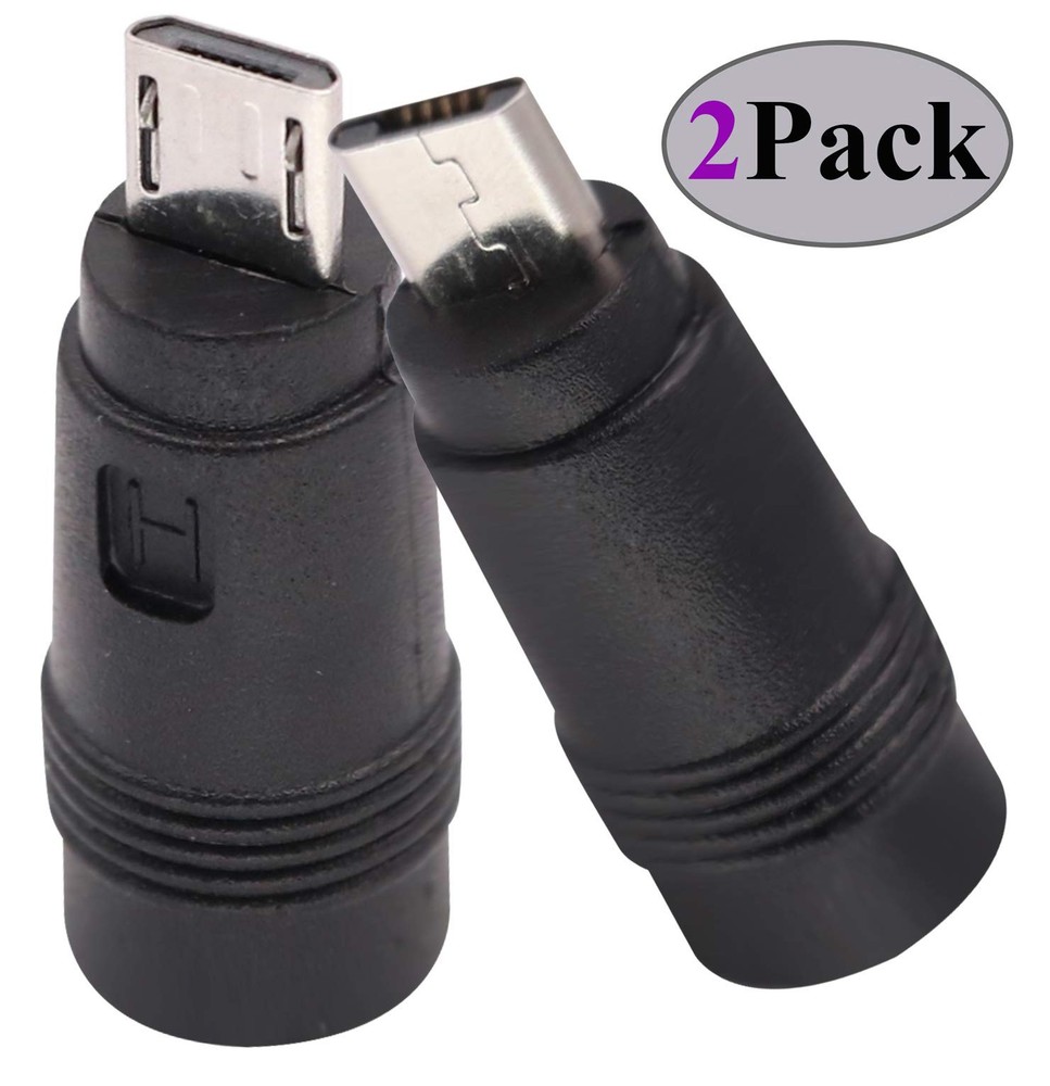 Micro DC Power Adapter DC5.5x2.1mm to Micro USB 5V DC Power Supply Charging C...