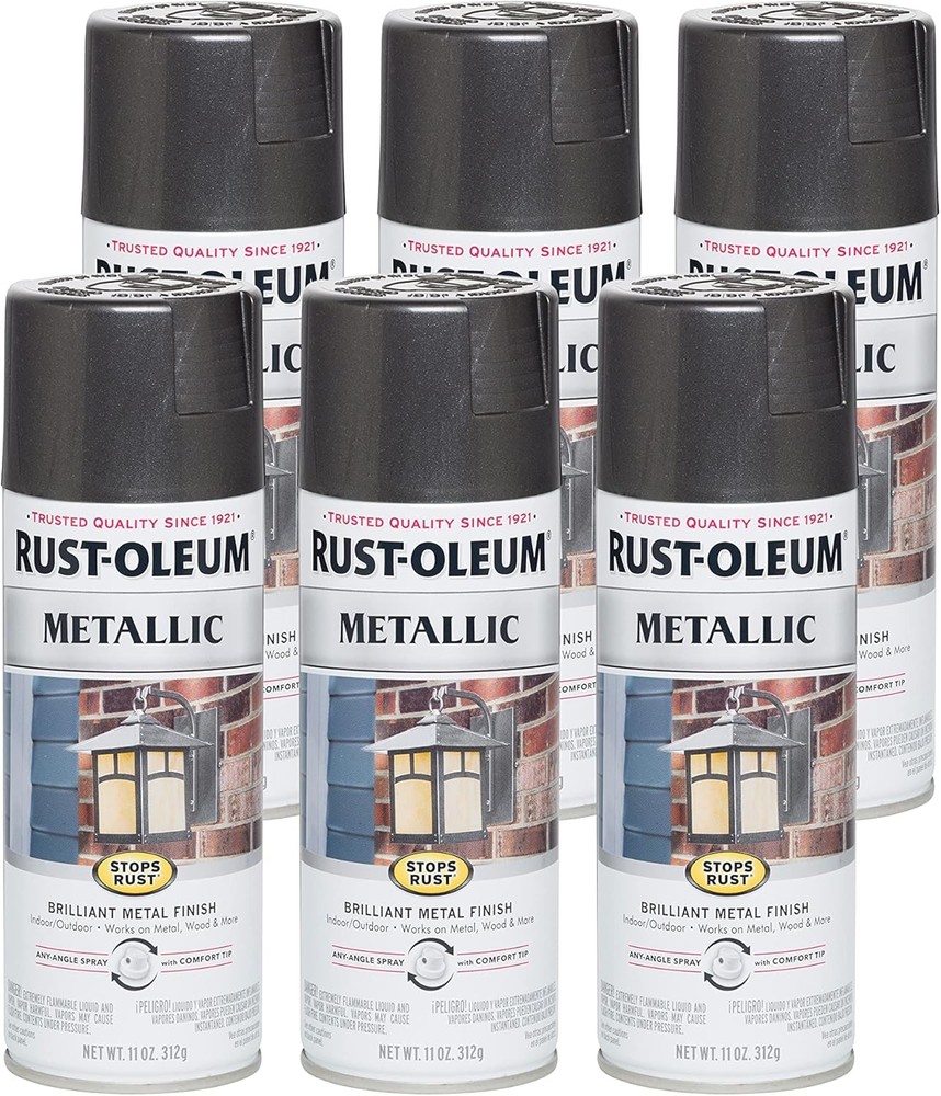 Stops Rust Metallic Spray Paint, 11 oz, Cobalt Blue, 3 Pack - 7251830