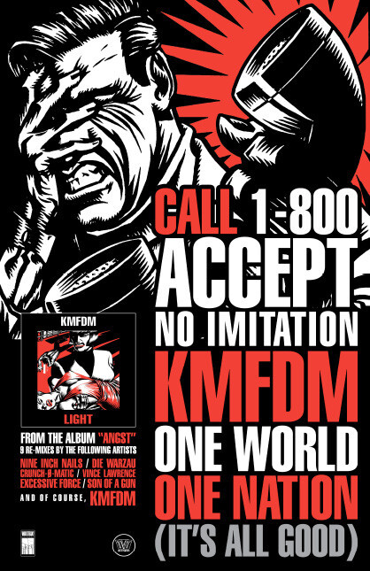 KMFDM Light 11x17 Poster Print