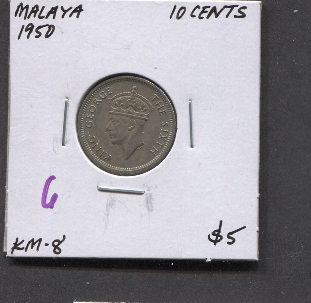 1950-Malaya-10 Cents