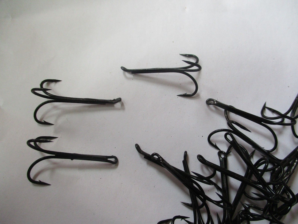 partridge treble hooks 50 X2b s 8s black fly tying materials