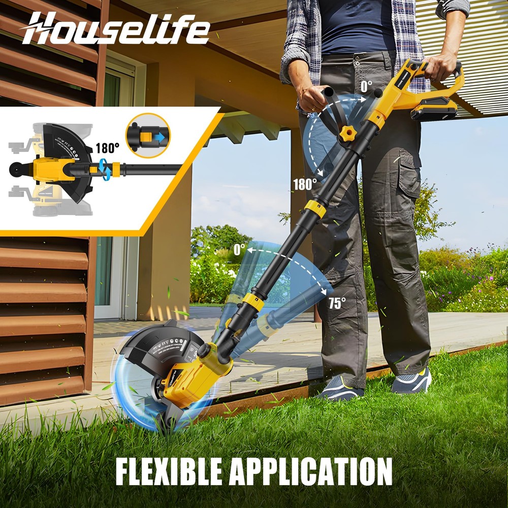 3 in 1 Cordless String Trimmer Compatible with DEWALT 20V MAX Battery(Tool Only)