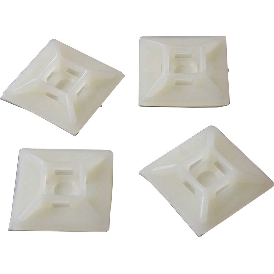 StarTech Self-Adhesive Nylon Cable Tie Mounts - 100 Pack
