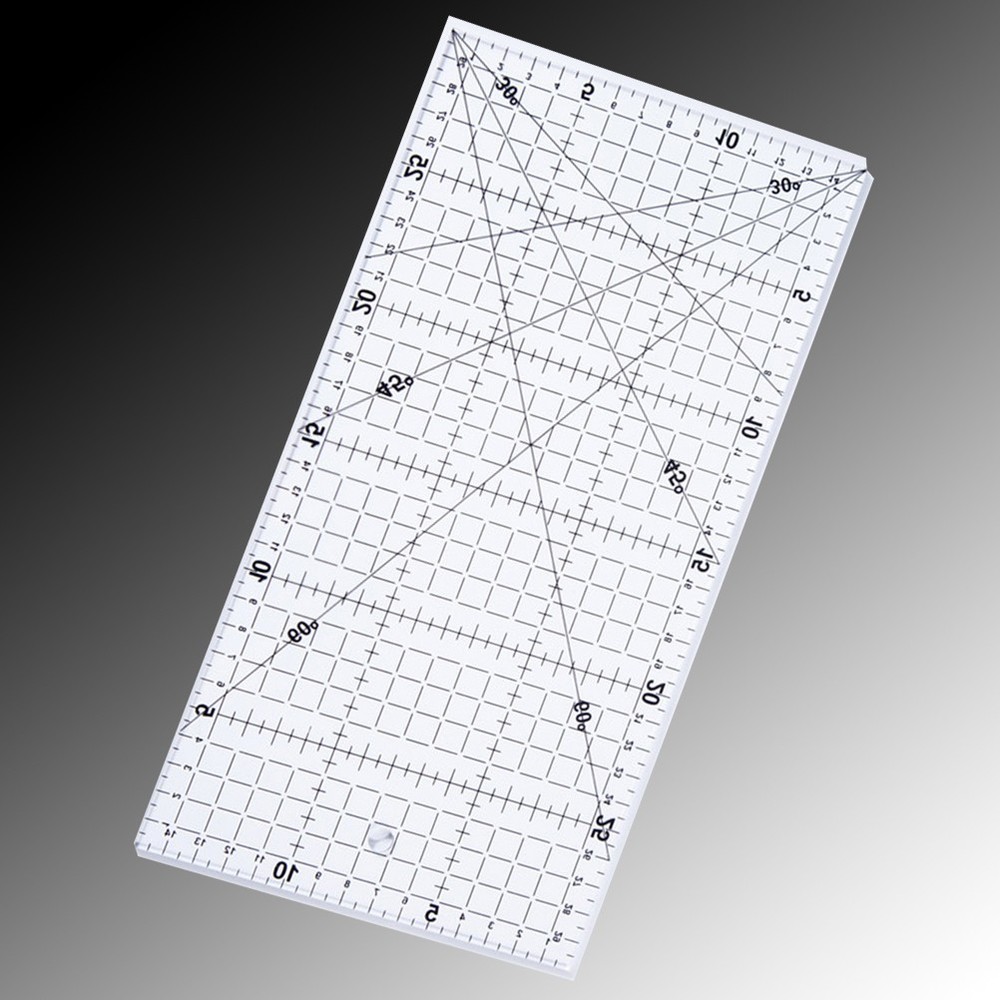 Square Sewing Ruler Measuring Board Rulers for Patterns Patchwork Quilting