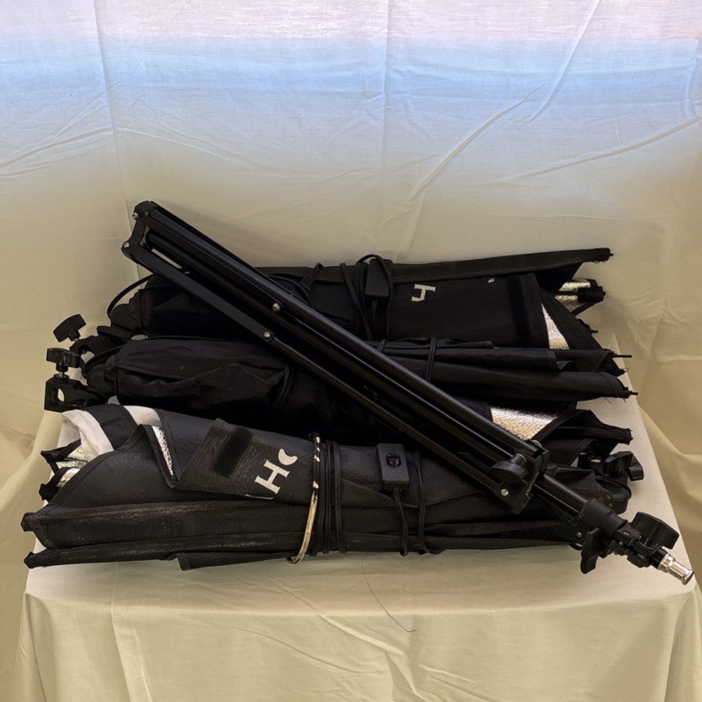CRAPHY Softbox Lighting Kit Portable On/Off Switch Square Carry Bag Black White